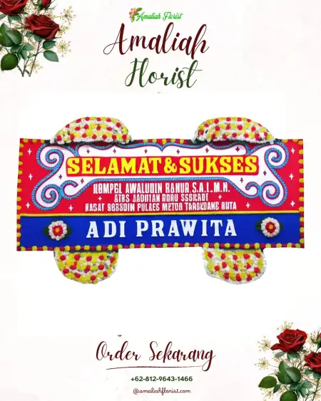 Papan Bunga Ucapan Selamat Bedadung